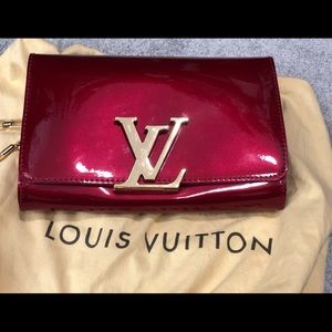 Louis Vuitton Red Patent Louise Clutch!